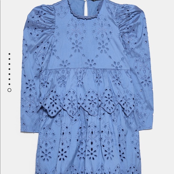 Zara Embroidered Eyelet Dress - Picture 8 of 9